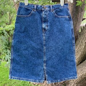 Vintage EDDIE BAUER Cotton Denim Skirt